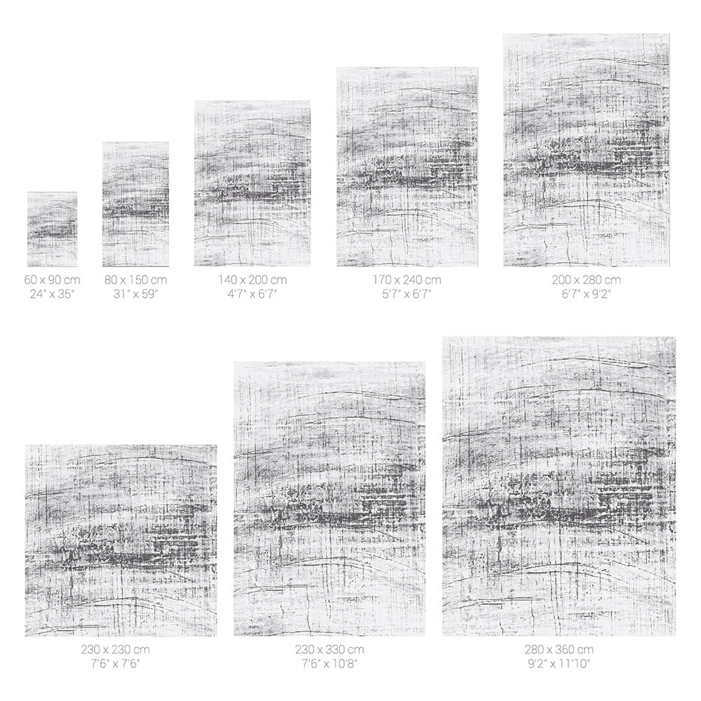 Louis De Poortere Griff Rug - Metro Black & White 8926