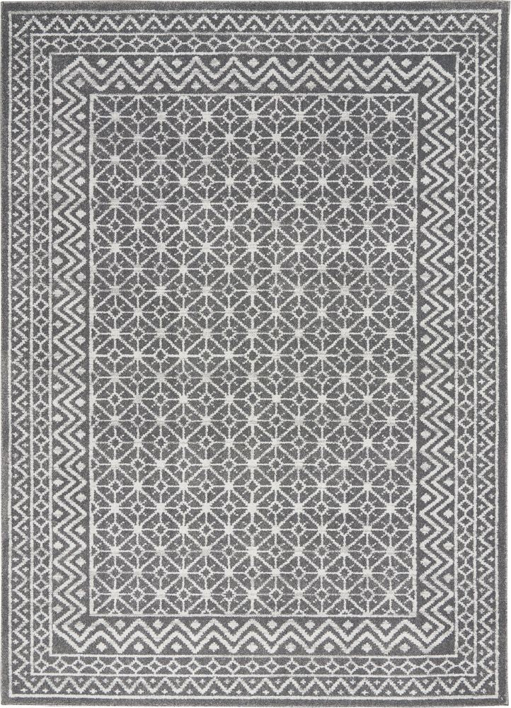 Nourison Palermo PMR02 Rug - Charcoal & Silver