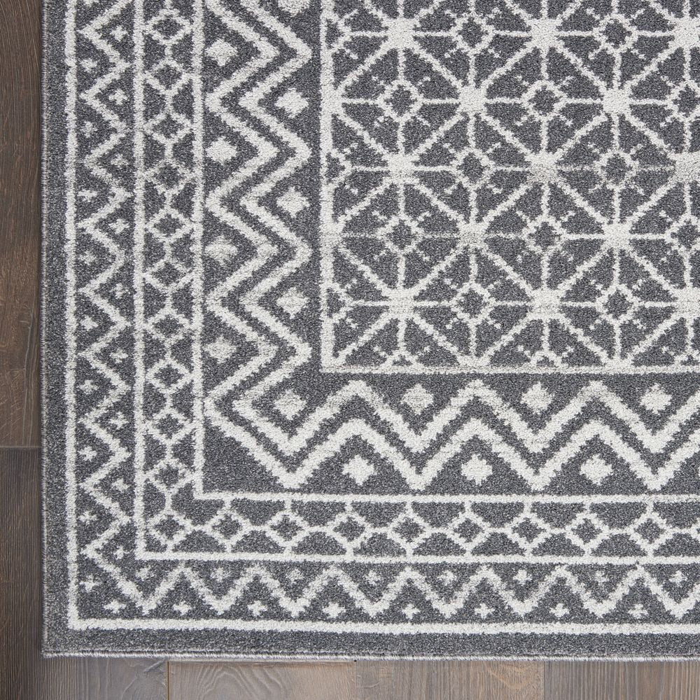 Nourison Palermo PMR02 Rug - Charcoal & Silver