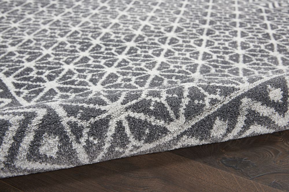 Nourison Palermo PMR02 Rug - Charcoal & Silver
