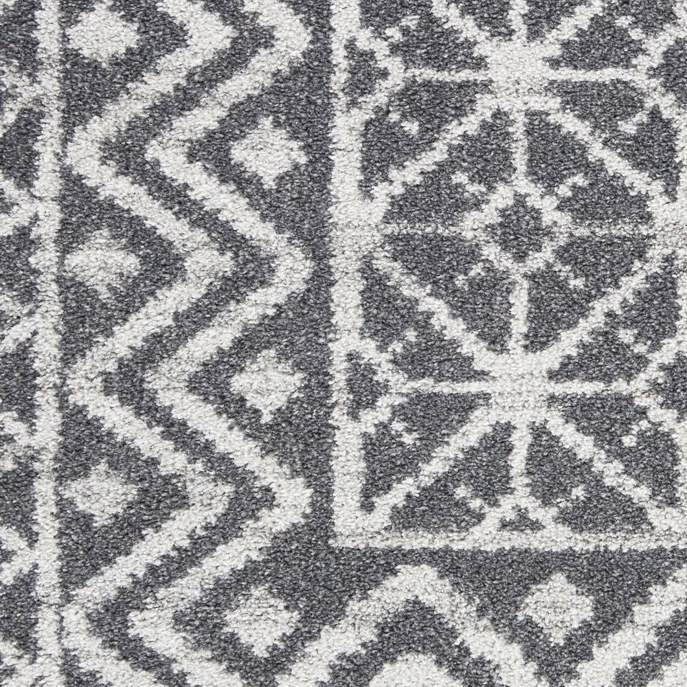 Nourison Palermo PMR02 Rug - Charcoal & Silver