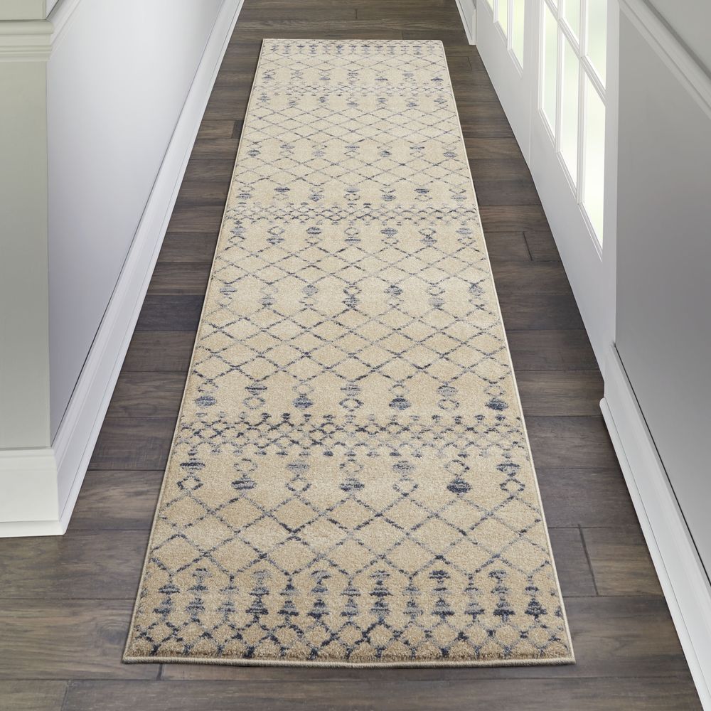 Nourison Palermo PMR03 Rug - Beige & Blue