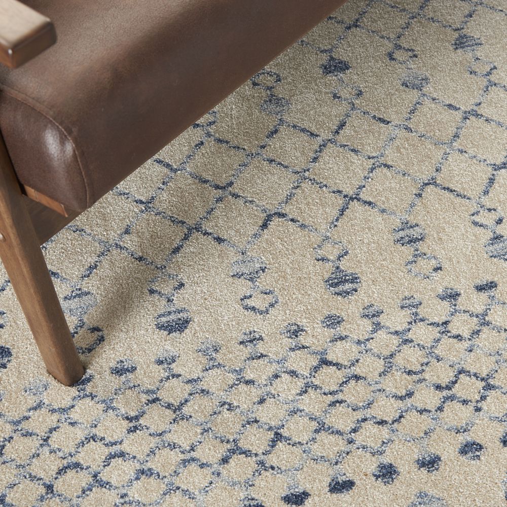 Nourison Palermo PMR03 Rug - Beige & Blue