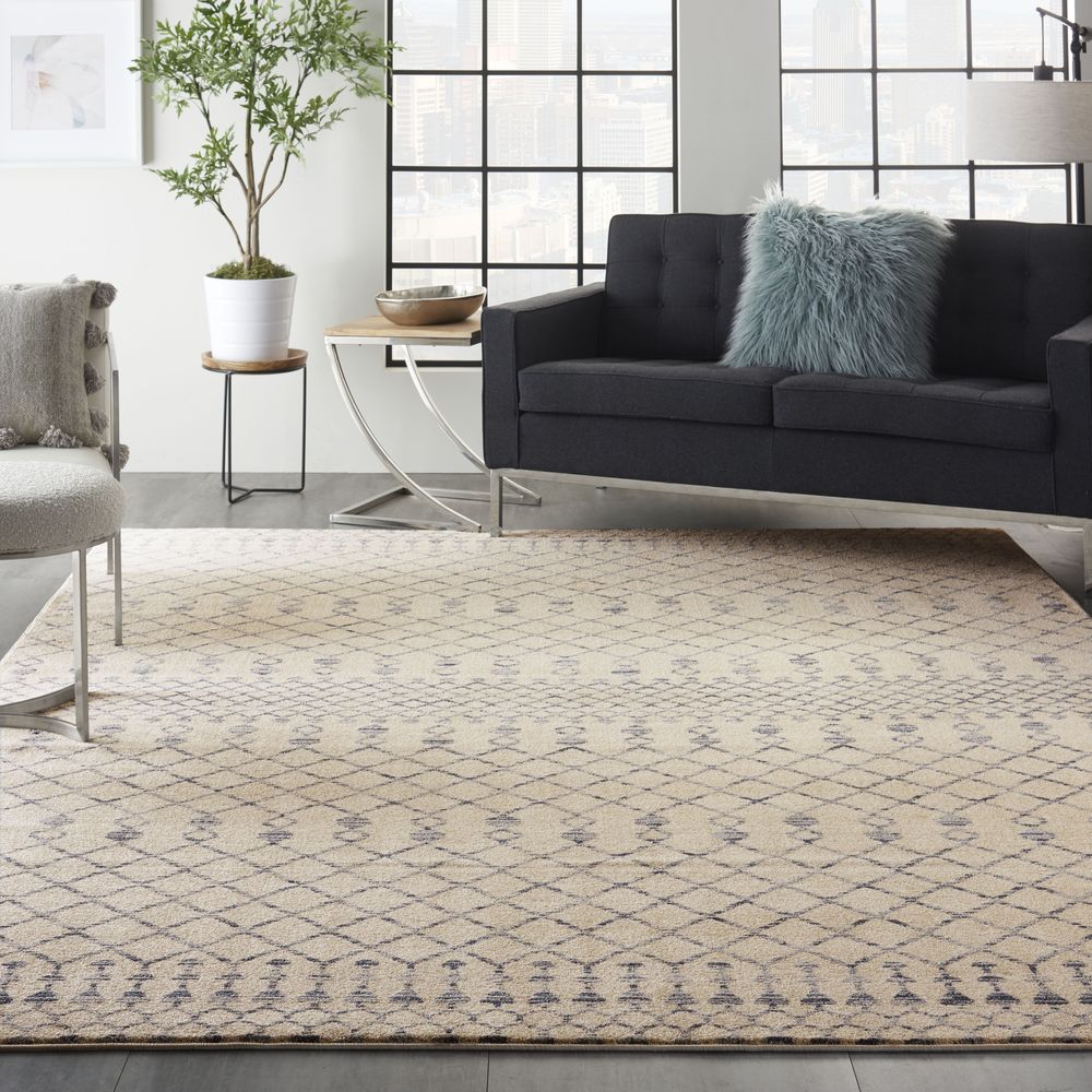 Nourison Palermo PMR03 Rug - Beige & Blue