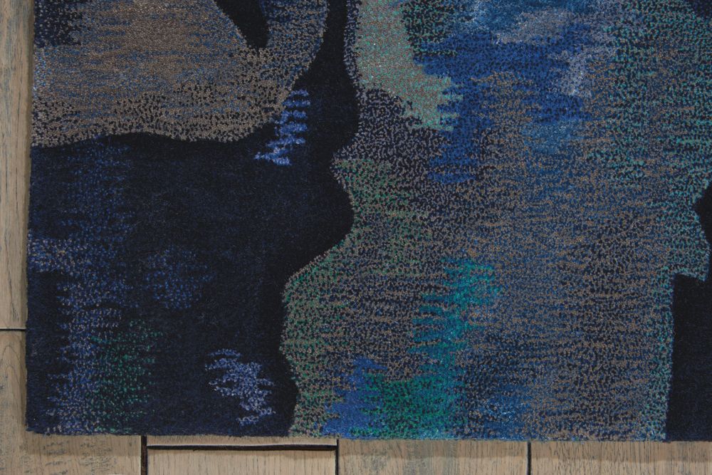 Nourison Prismatic PRS09 Rug - Silver & Blue