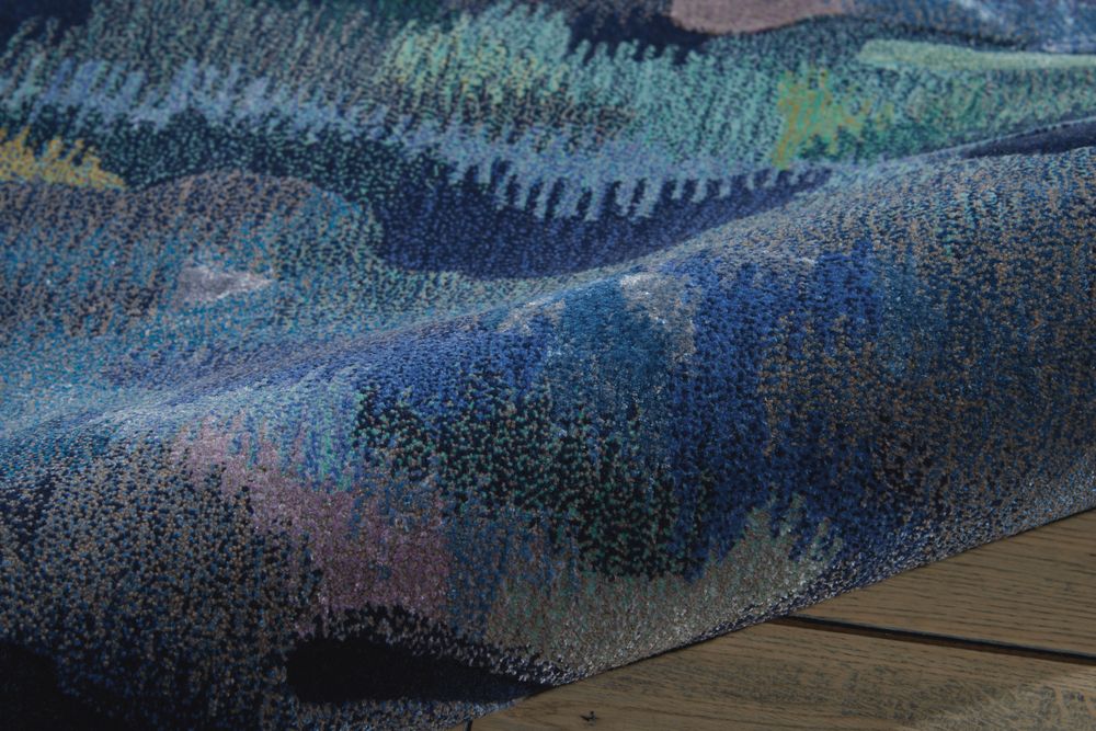 Nourison Prismatic PRS09 Rug - Silver & Blue