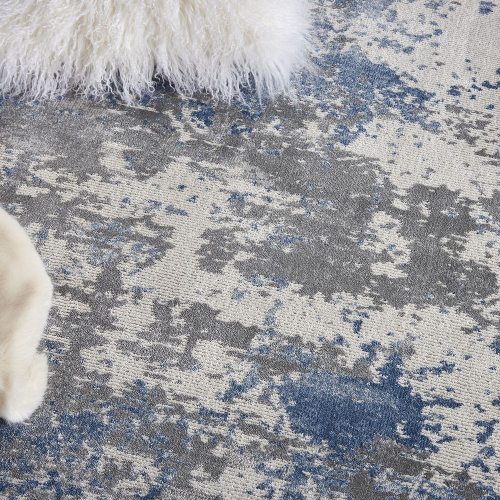 Nourison Rustic Textures RUS08 Rug - Grey & Blue
