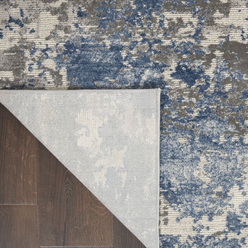 Nourison Rustic Textures RUS08 Rug - Grey & Blue