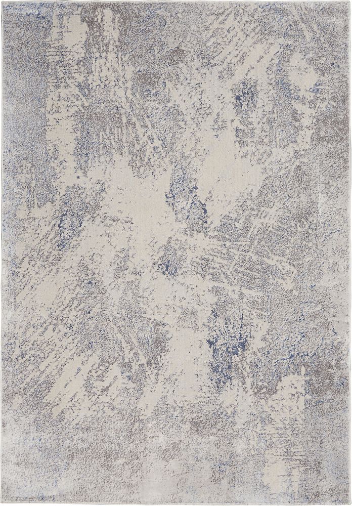 Nourison Silky Textures SLY06 Rug - Ivory & Grey