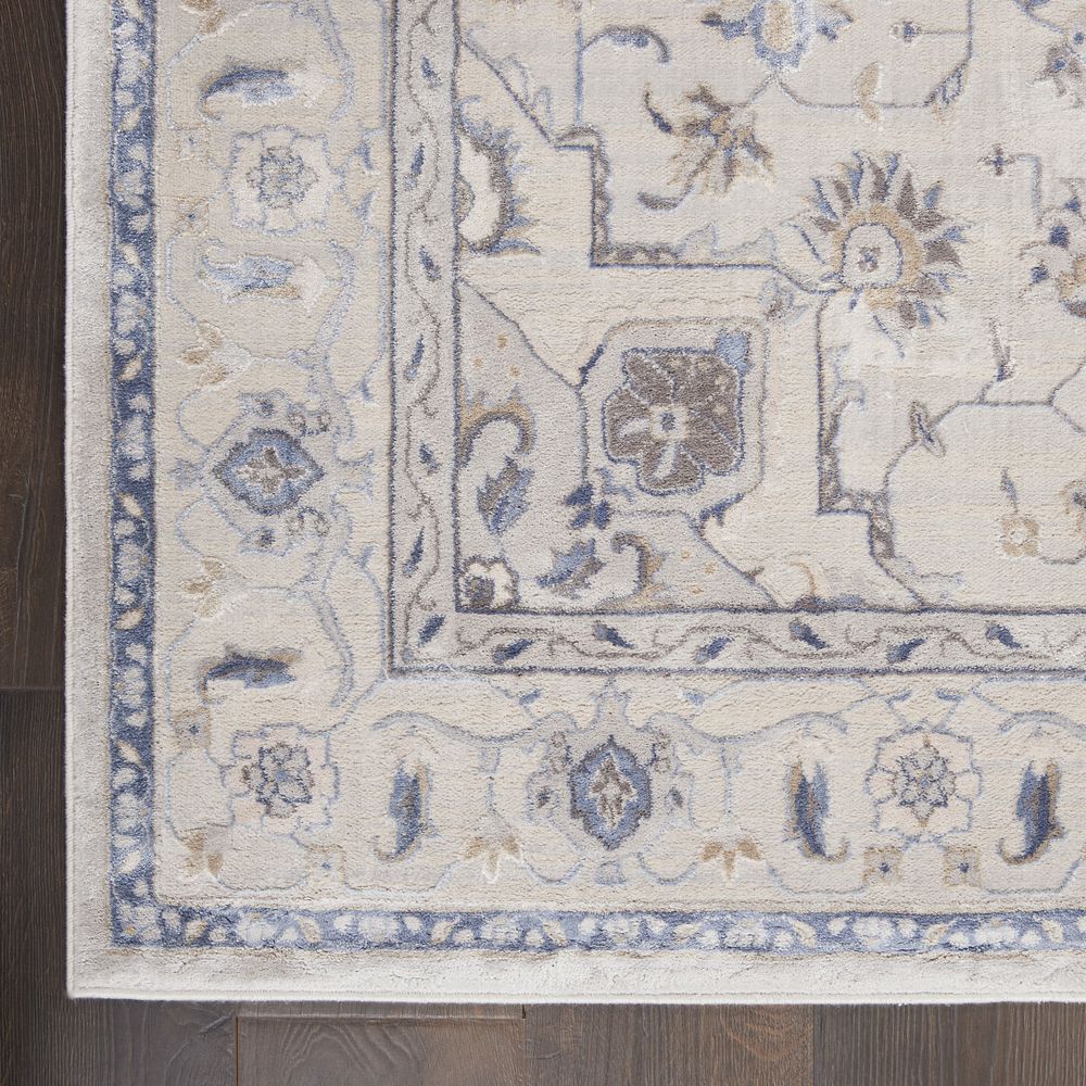 Nourison Silky Textures SLY08 Rug - Ivory & Grey
