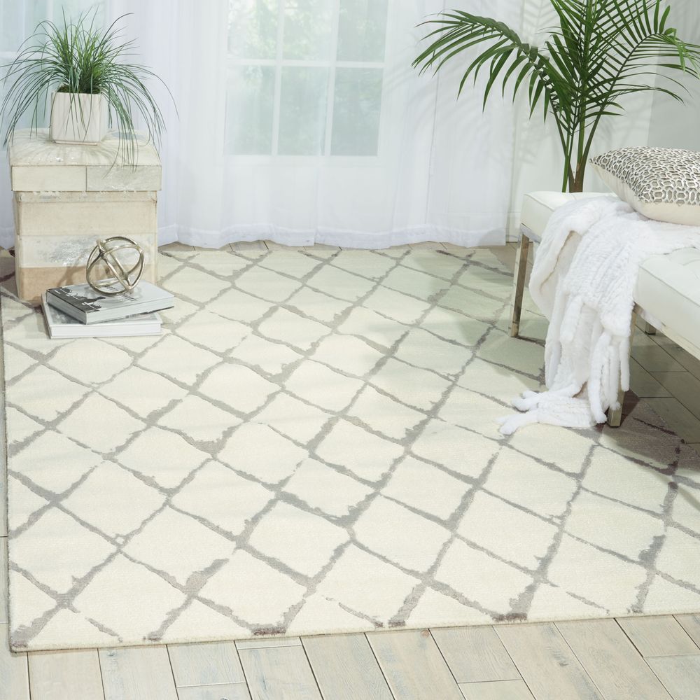Nourison Twilight TWI15 Rug - Ivory & Grey