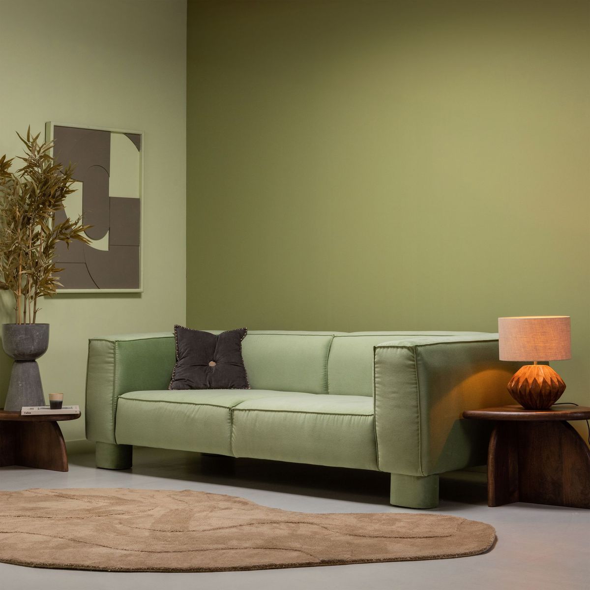 WOOOD Alya Rug - Pale Brown