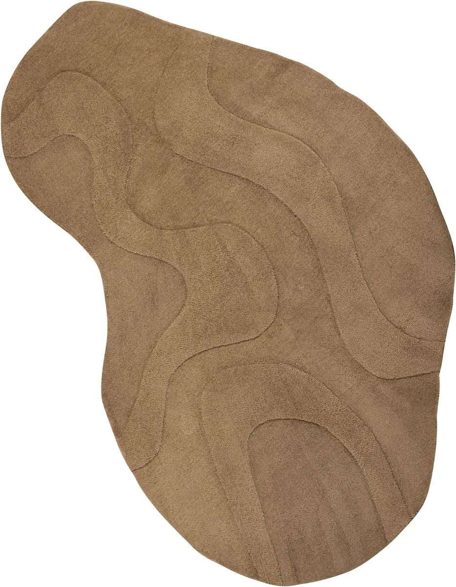 WOOOD Alya Rug - Pale Brown