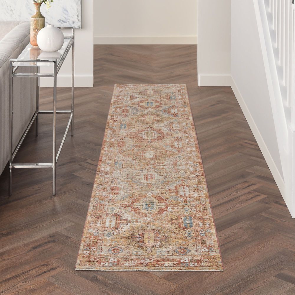 Nourison Sahar SHR01 Runner Rug - Rust