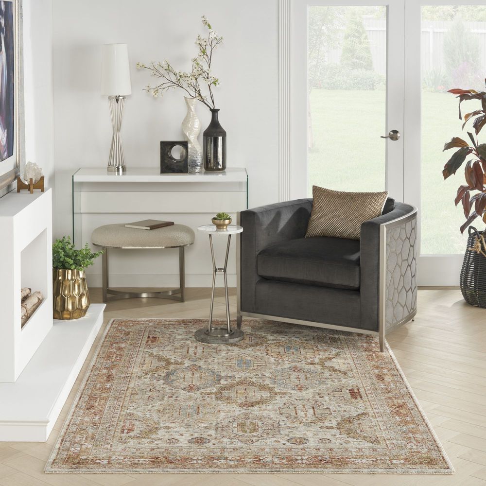 Nourison Sahar SHR01 Rug - Ivory &amp; Multicolour