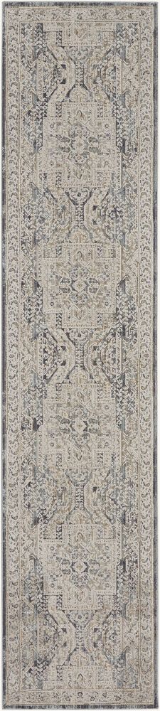 Nourison Lynx LNX01 Runner Rug - Ivory &amp; Charcoal