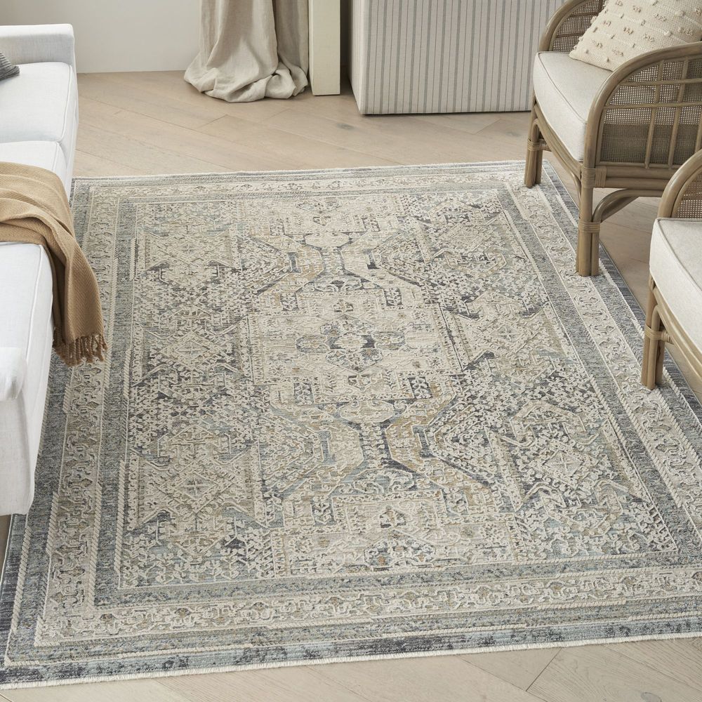 Nourison Lynx LNX01 Rug - Ivory &amp; Charcoal