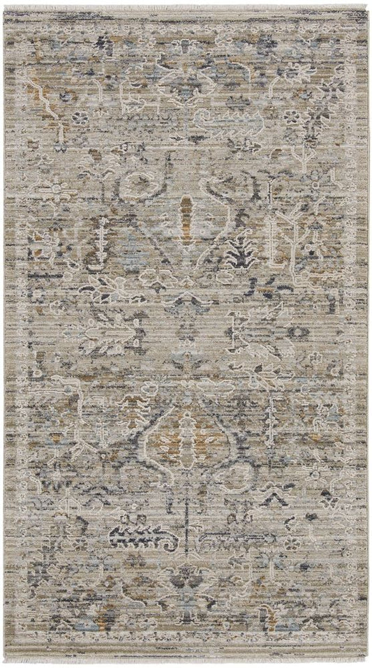 Nourison Lynx LNX02 Rug - Ivory &amp; Taupe