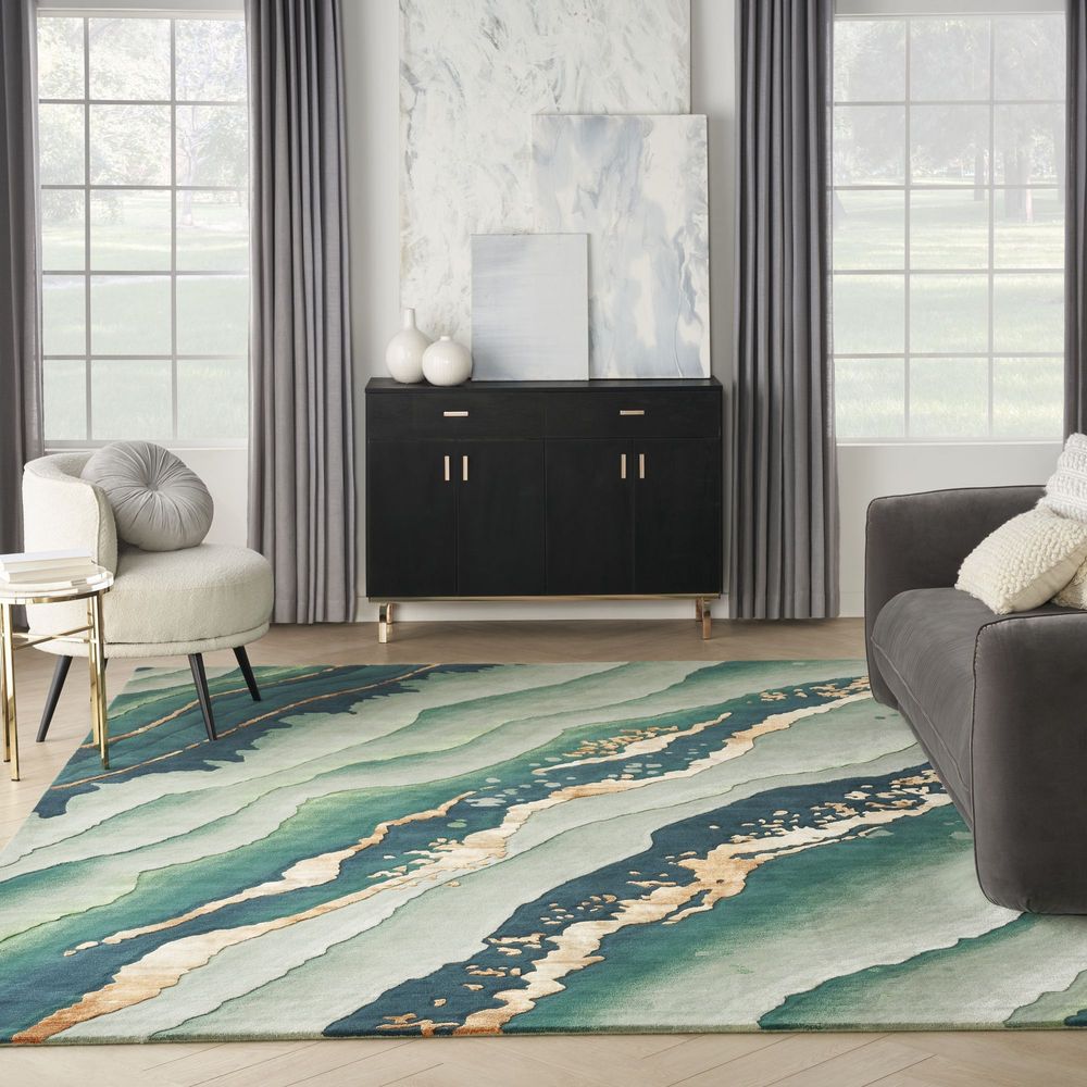 Nourison Prismatic PRS30 Rug - Emerald