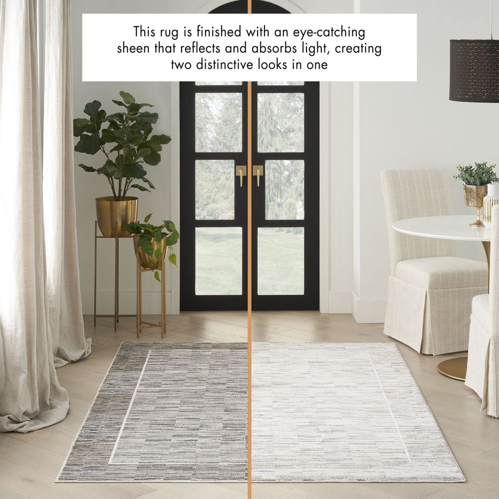 Nourison Desire DSR02 Runner Rug - Charcoal &amp; Grey