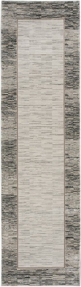 Nourison Desire DSR02 Runner Rug - Grey &amp; Black