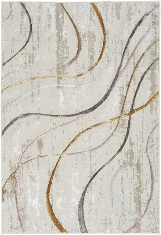 Nourison Glitz GLZ01 Rug - Ivory &amp; Multicolour