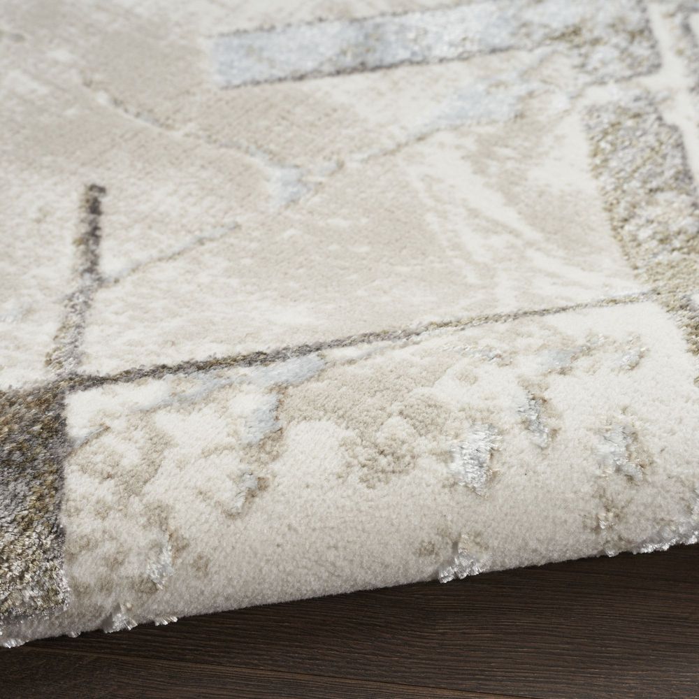 Nourison Glitz GLZ02 Rug - Ivory Grey