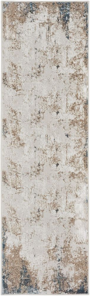 Nourison Glitz GLZ06 Runner Rug - Taupe &amp; Multicolour