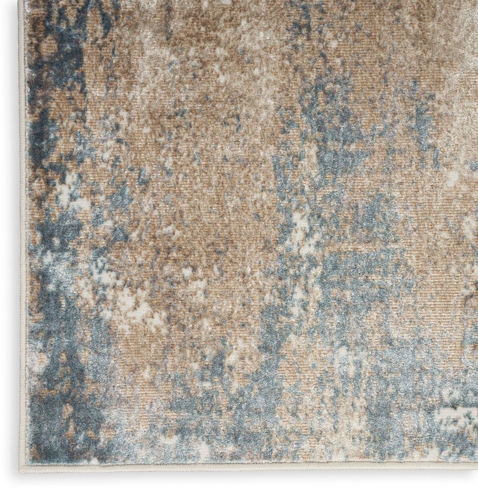 Nourison Glitz GLZ06 Runner Rug - Taupe &amp; Multicolour