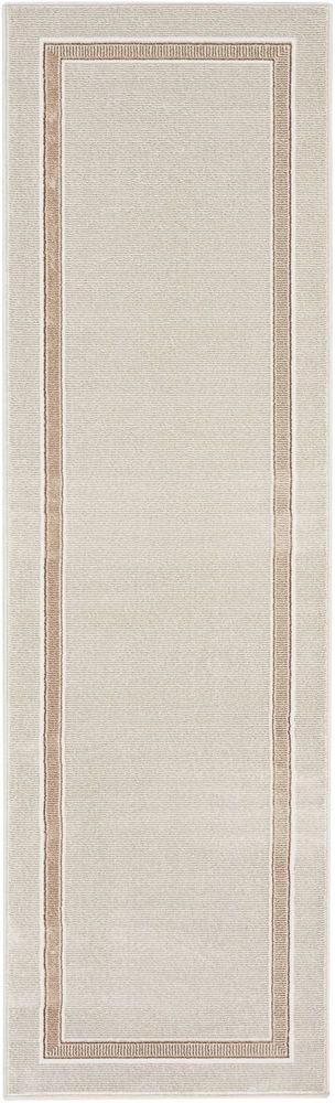 Nourison Glitz GLZ08 Runner Rug - Ivory &amp; Cream