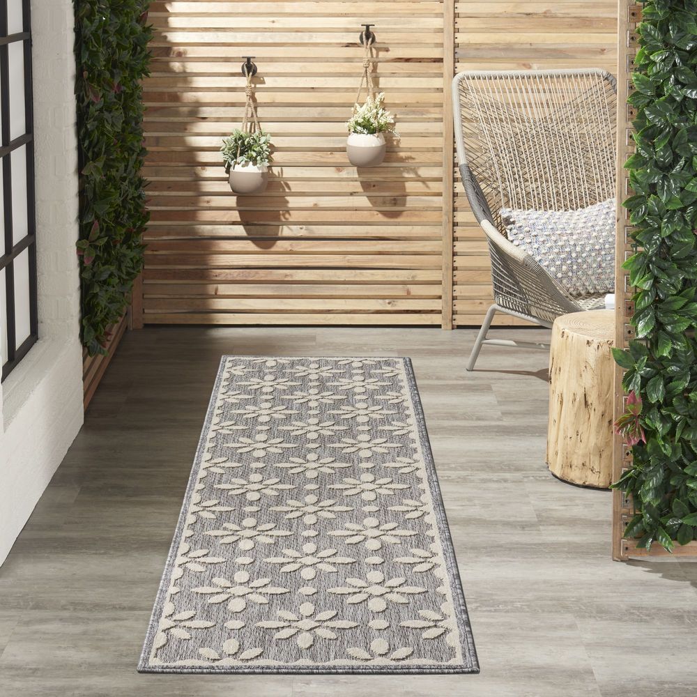 Nourison Cozumel CZM03 Runner Rug - Grey