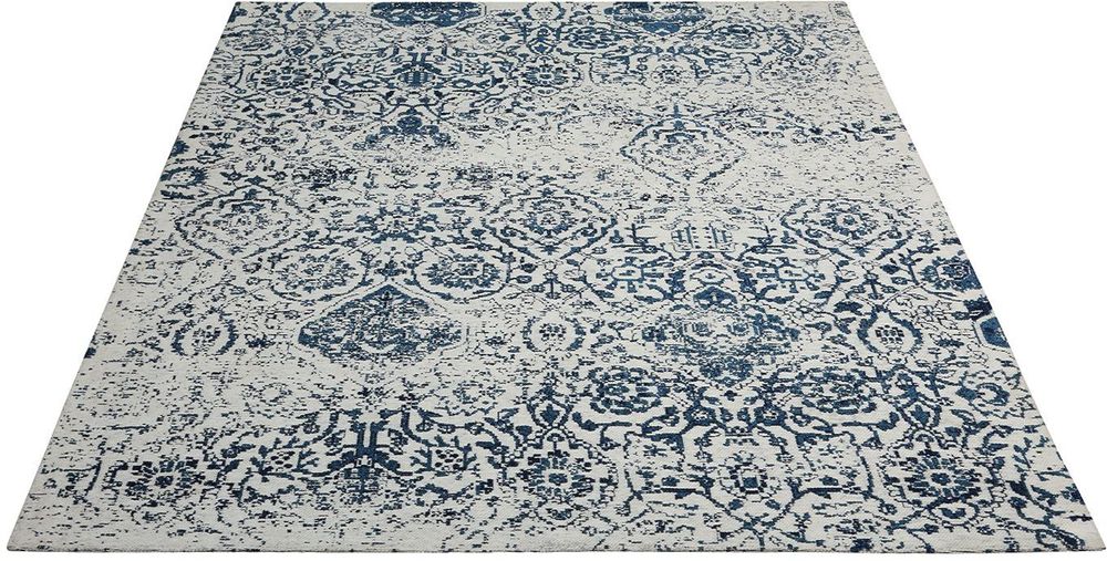 Nourison Damask DAS06 Rug - Ivory &amp; Navy