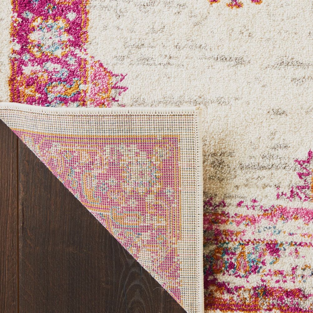 Nourison Passion PSN03 Rug - Ivory &amp; Fuschia