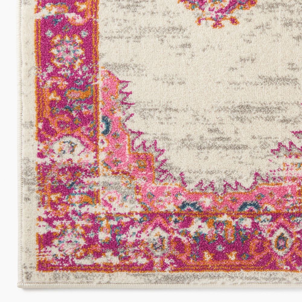 Nourison Passion PSN03 Rug - Ivory &amp; Fuschia