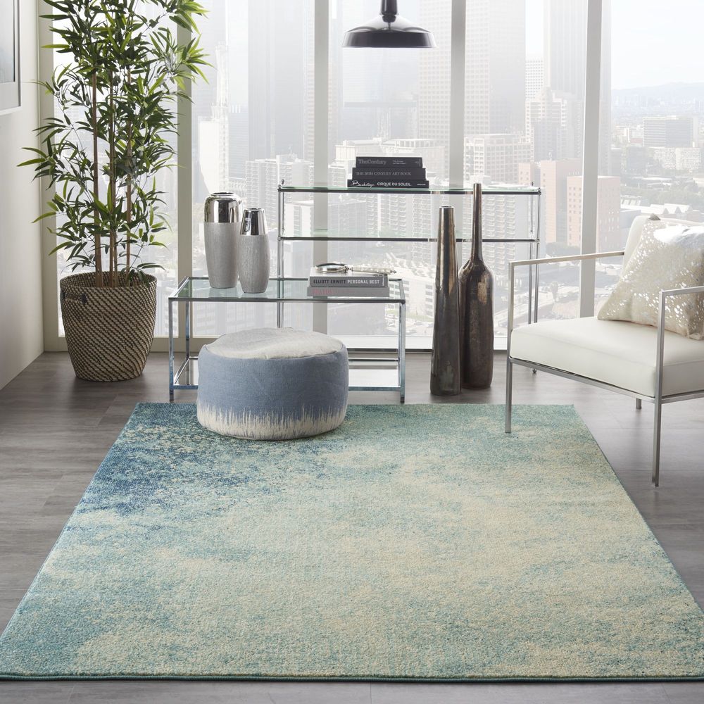 Nourison Passion PSN10 Rug - Navy &amp; Light Blue