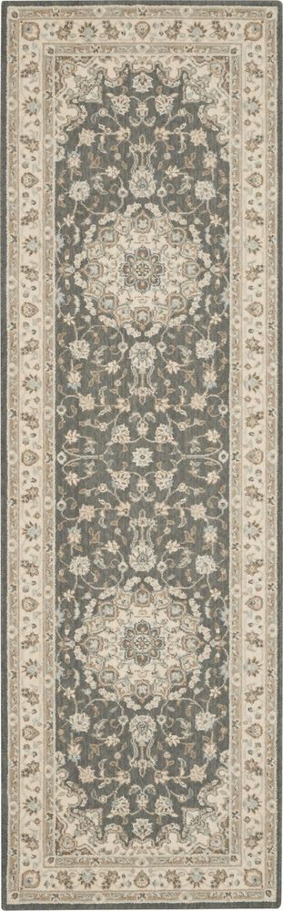 Nourison Living Treasures LI15 Runner Rug - Grey &amp; Ivory