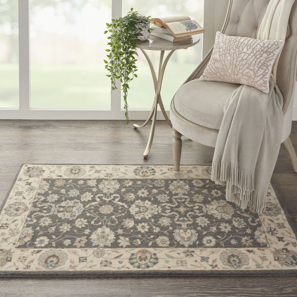 Nourison Living Treasures LI16 Rug - Grey &amp; Ivory