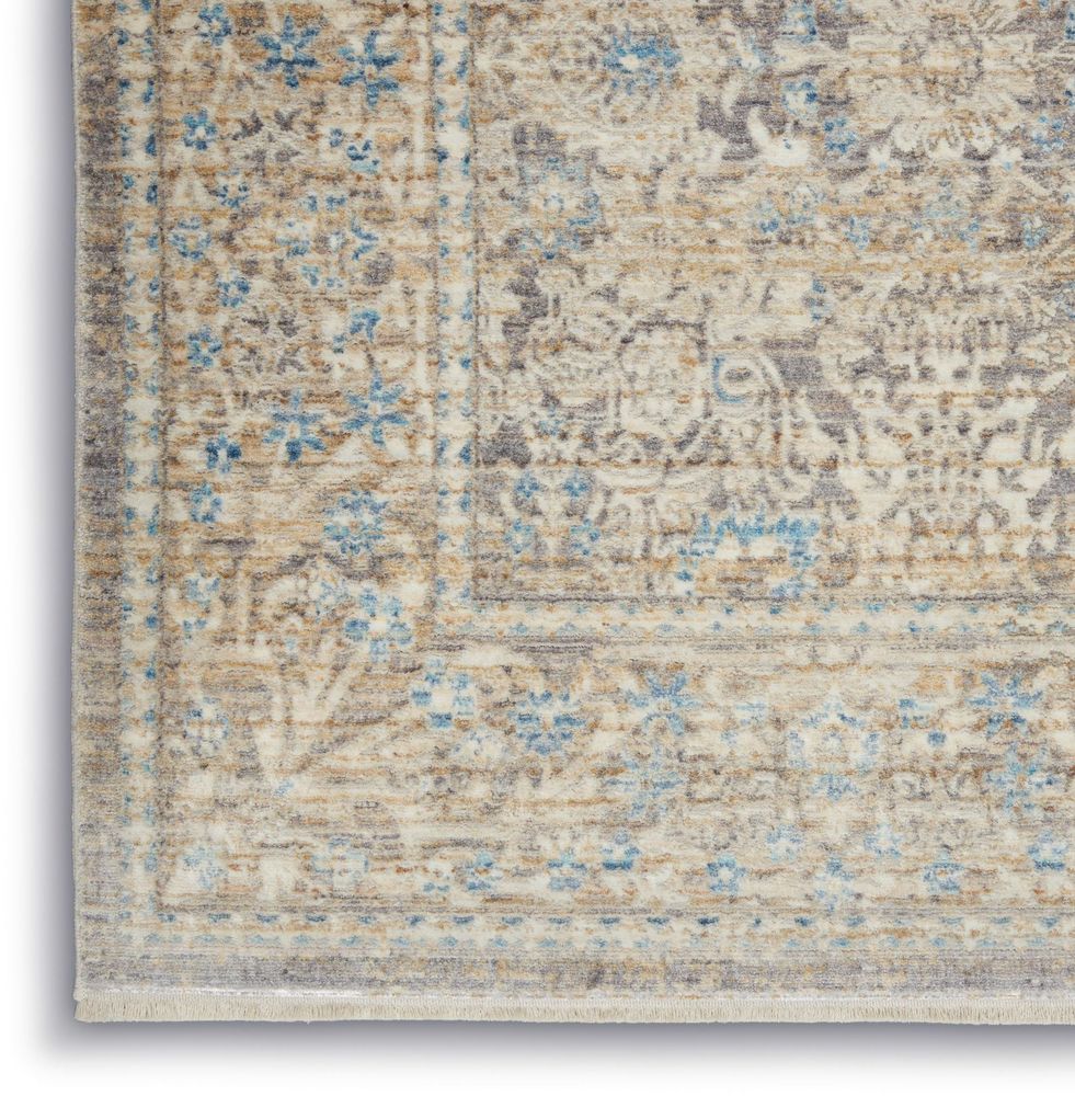 Nourison Lustrous Weave LUW01 Runner Rug - Ivory Blue