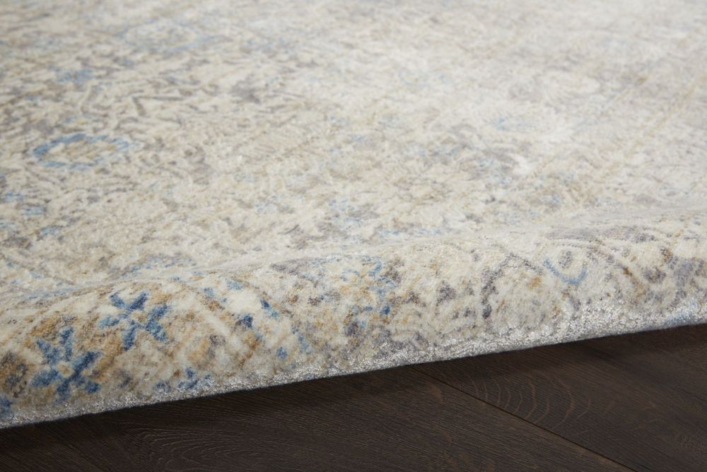 Nourison Lustrous Weave LUW01 Runner Rug - Ivory Blue