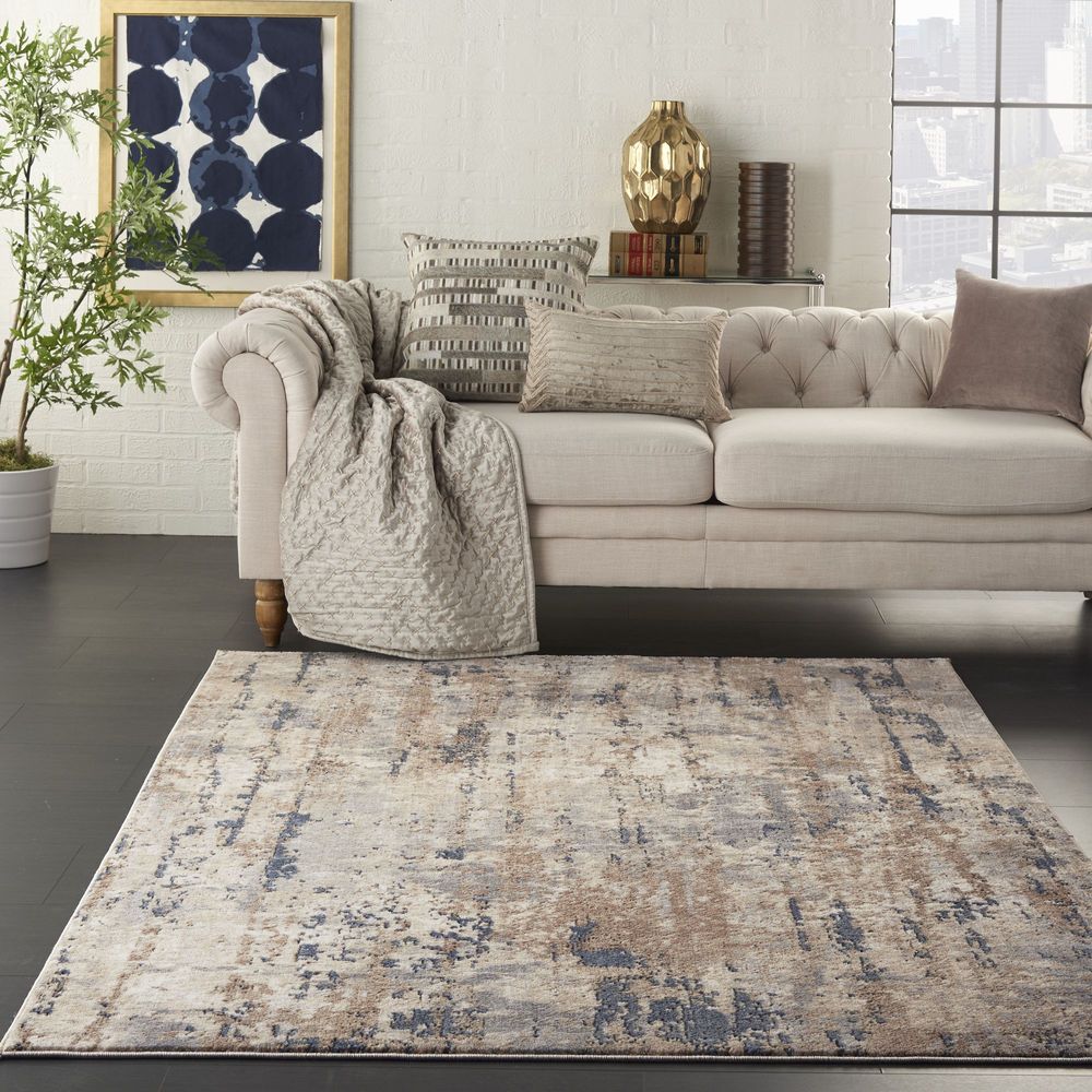 Nourison Quarry QUA01 Rug - Beige &amp; Grey