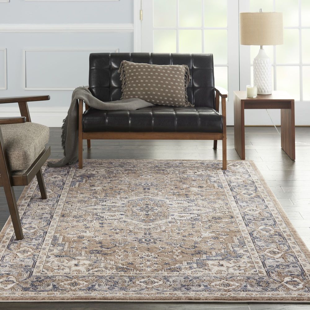 Nourison Quarry QUA05 Rug - Beige &amp; Grey