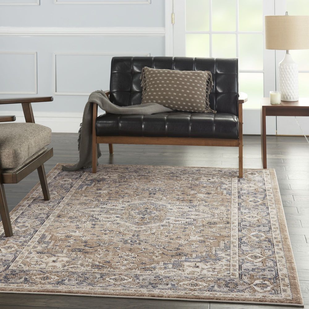 Nourison Quarry QUA05 Rug - Beige &amp; Grey