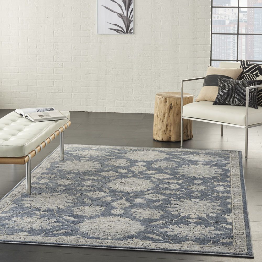 Nourison Quarry QUA06 Rug - Blue &amp; Beige