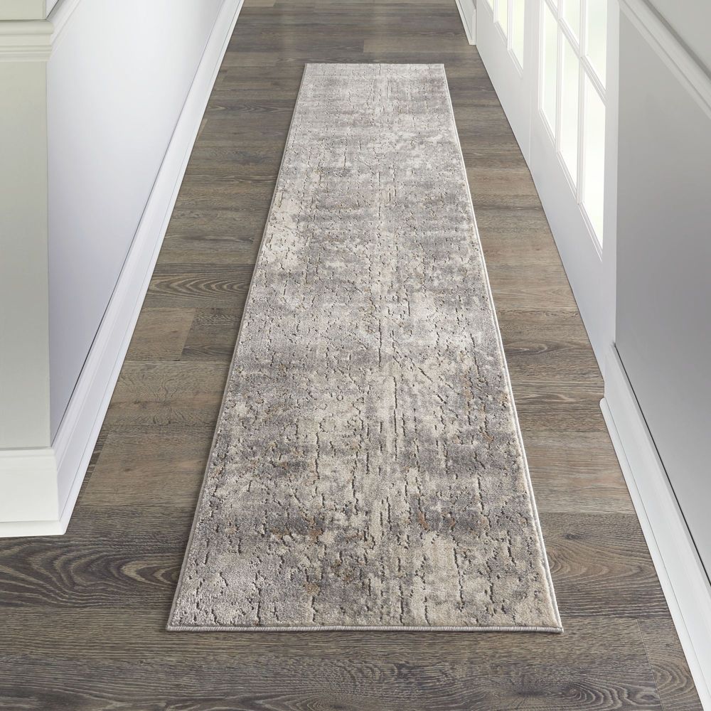 Nourison Quarry QUA03 Runner Rug - Beige &amp; Grey