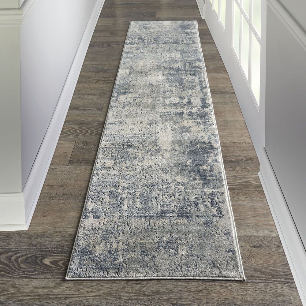 Nourison Quarry QUA04 Runner Rug - Grey &amp; Beige