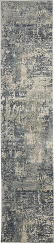 Nourison Quarry QUA04 Runner Rug - Grey &amp; Beige