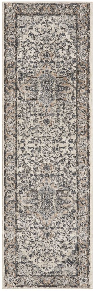 Nourison Quarry QUA05 Runner Rug - Ivory Grey