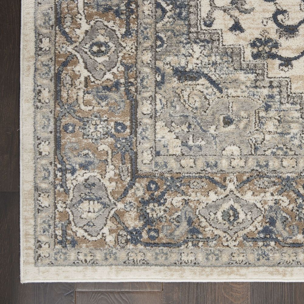 Nourison Quarry QUA05 Runner Rug - Ivory Grey