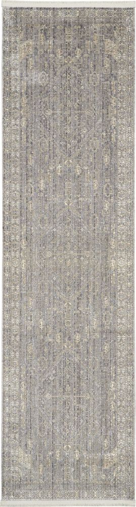 Nourison Lustrous Weave LUW02 Runner Rug - Grey &amp; Beige