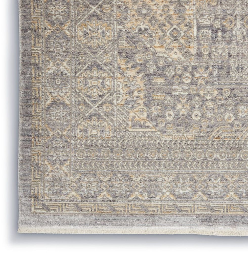 Nourison Lustrous Weave LUW02 Runner Rug - Grey &amp; Beige